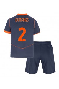 Inter Milan Denzel Dumfries #2 Babytruitje 3e tenue Kind 2025-26 Korte Mouw (+ Korte broeken)